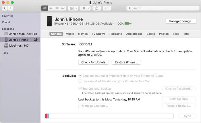 Back Up Iphone Data to Mac