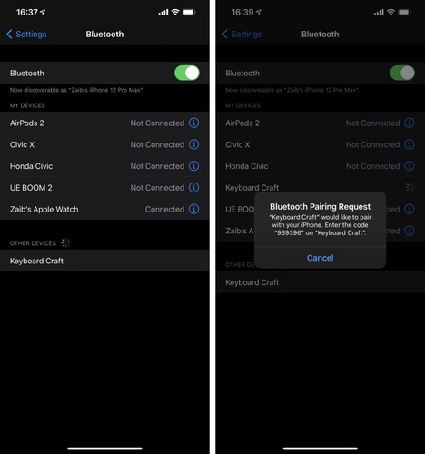 Ctrl Option Space Pairs Bluetooth Keyboard