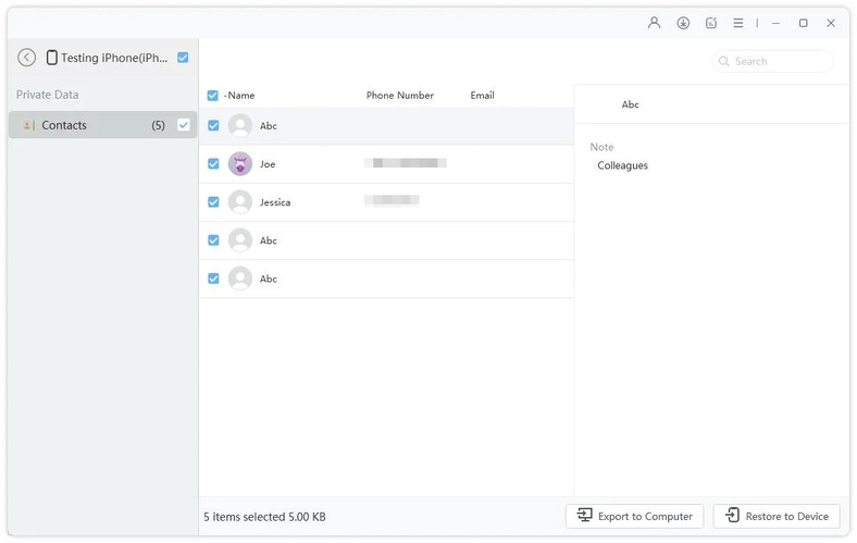 Enter Password to Restore Encrypted Backup