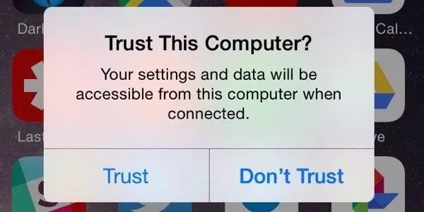 Trust This Computer Prompt on Screen