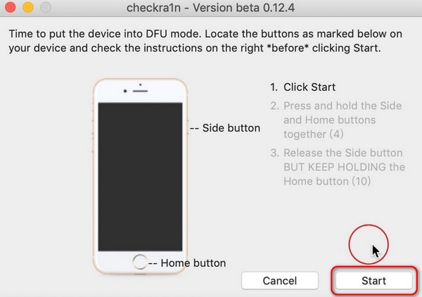 Enter Dfu Mode for Jailbreak Process
