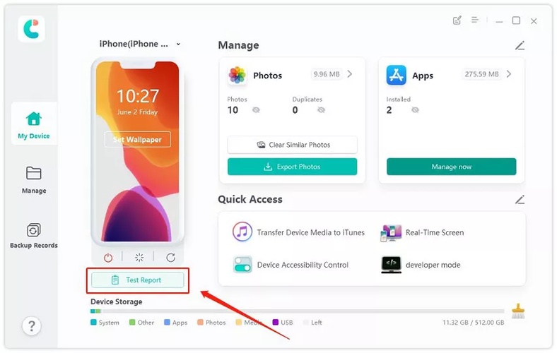 Icarefone Ai Reveals Iphone Repair Status