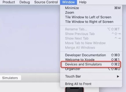 Xcode Devices Window Selecting Iphone