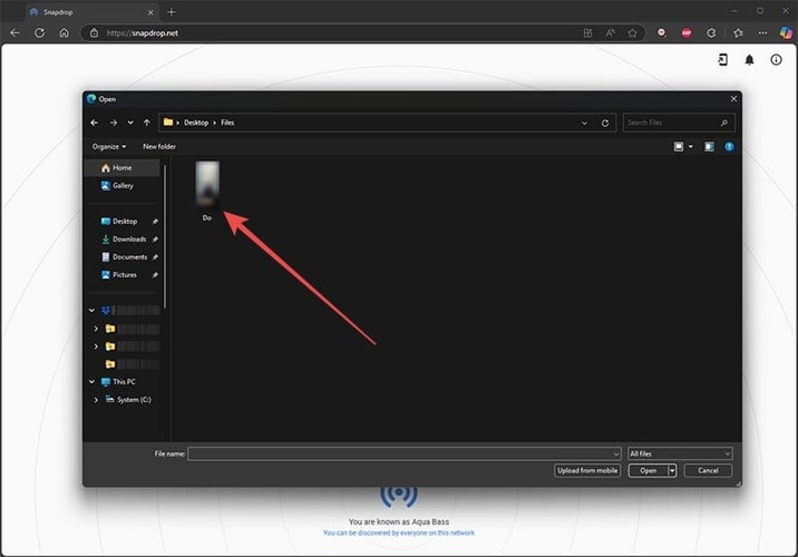 Accepting Files Saves to Downloads Folder