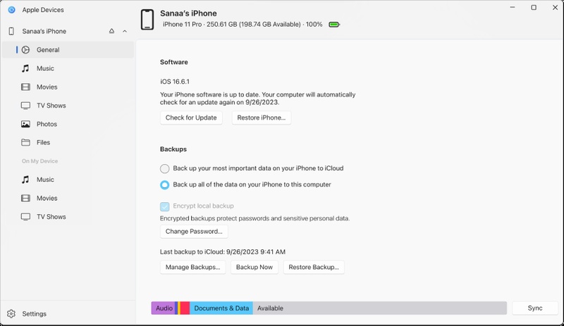 Enable Photo Syncing and Select Albums