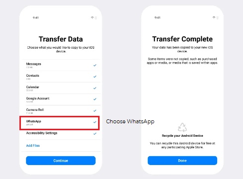 Complete Ios Data Transfer Install Whatsapp