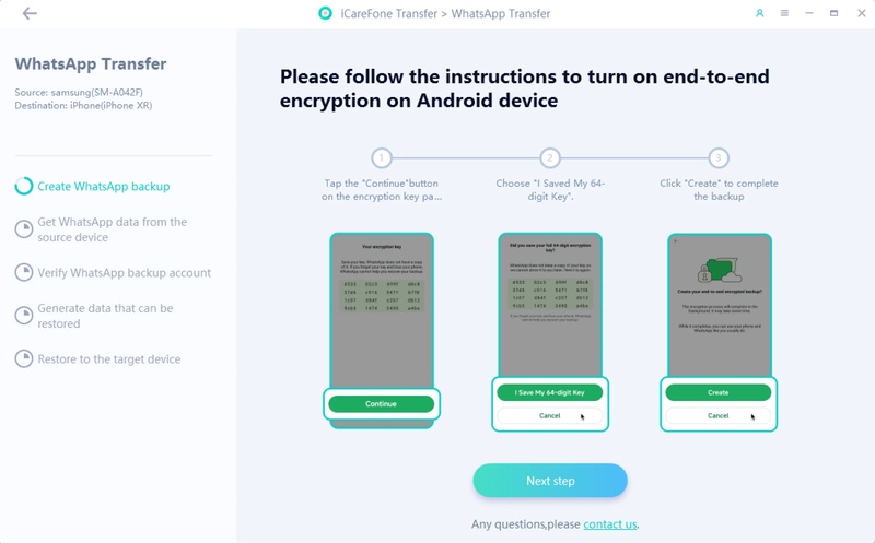 Creating Whatsapp Backup on Android