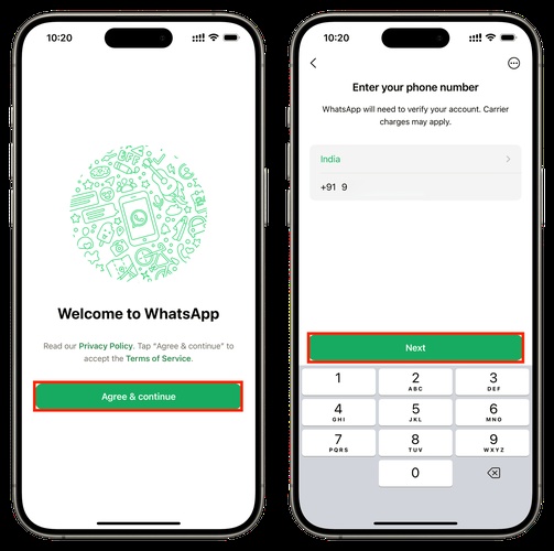 Setting Up Whatsapp on New Iphone