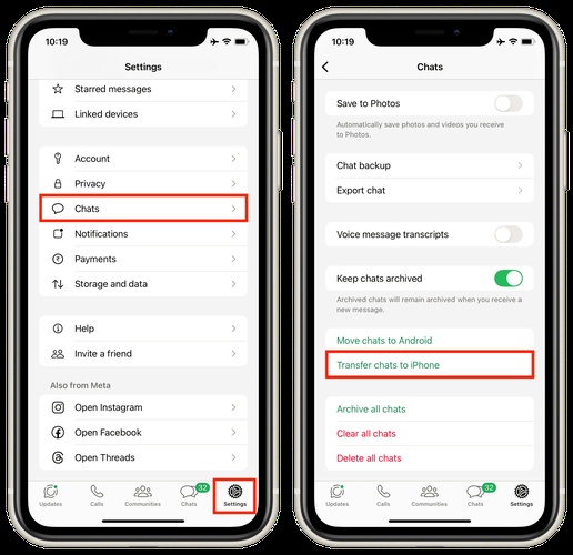 Transfer Whatsapp Chats from Iphone