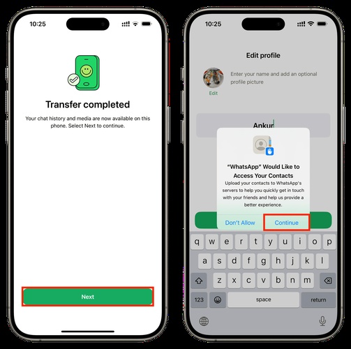 Transferring Data from Old to New Iphone